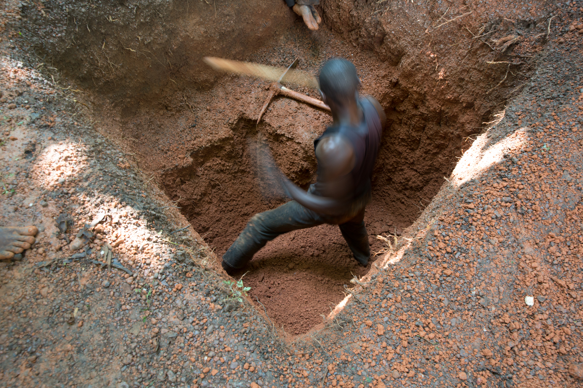 Crystal Stafford, latrines, Congo, DRC