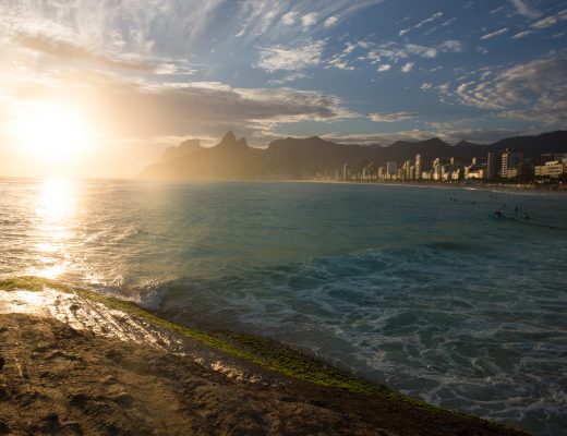 Crystal Stafford, The Arpoador borders Ipanema and Copacabana Beaches.