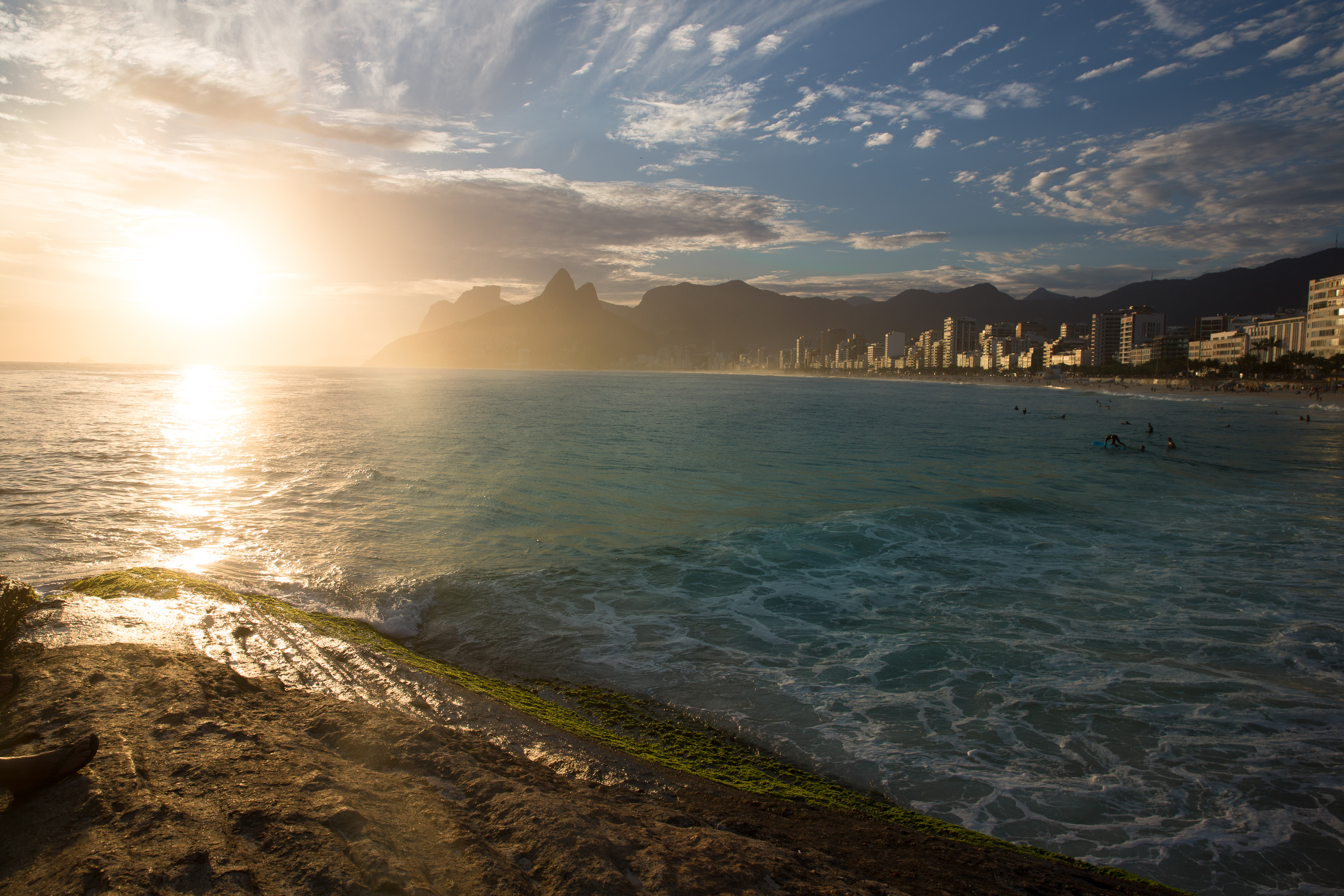 Crystal Stafford, The Arpoador borders Ipanema and Copacabana Beaches.